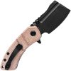 Kansept Korvid M Linerlock Brown Micarta