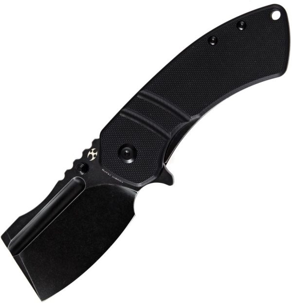 Kansept M+ Korvid Linerlock Black G10 Cleaver