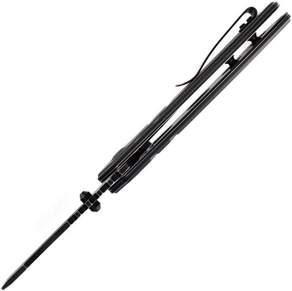 Kansept M+ Korvid Linerlock Black G10 Cleaver