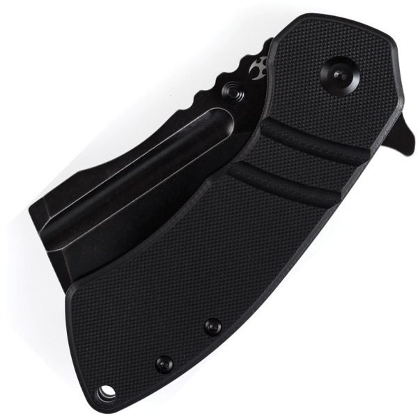 Kansept M+ Korvid Linerlock Black G10 Cleaver