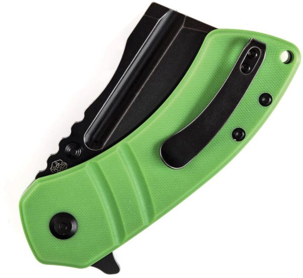 Kansept M+ Korvid Linerlock Green G10 Cleaver