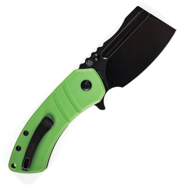Kansept M+ Korvid Linerlock Green G10 Cleaver