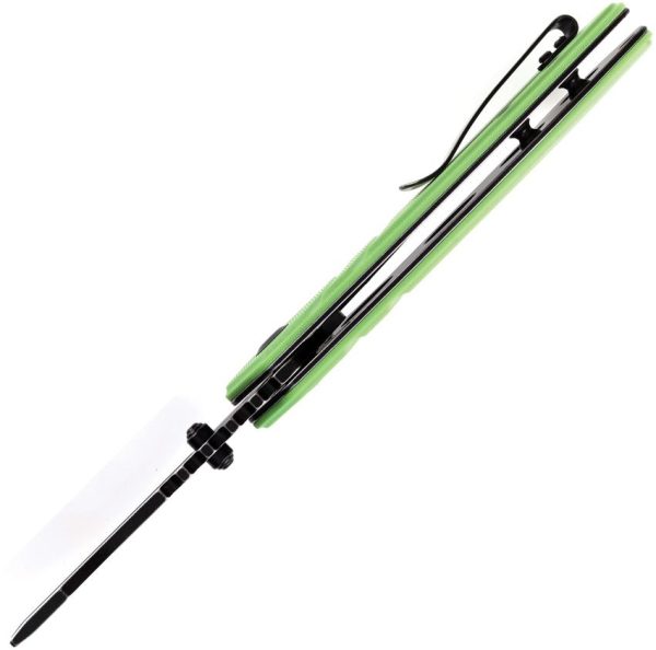 Kansept M+ Korvid Linerlock Green G10 Cleaver