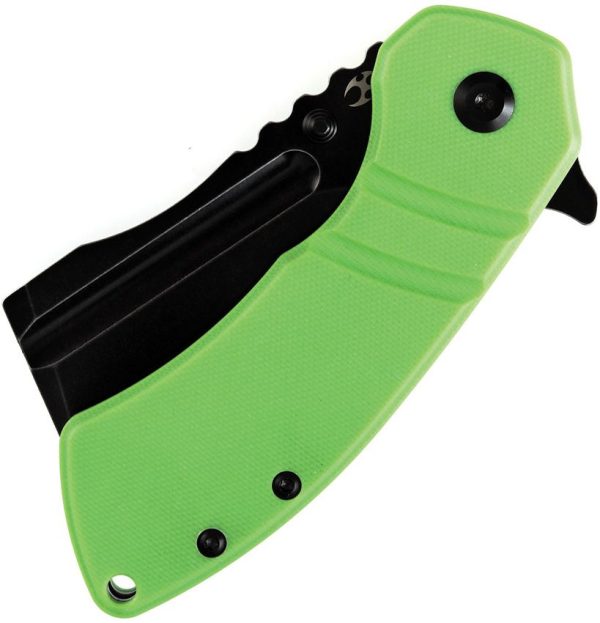 Kansept M+ Korvid Linerlock Green G10 Cleaver