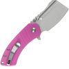 Kansept M+ Korvid Linerlock Pink G10 Cleaver