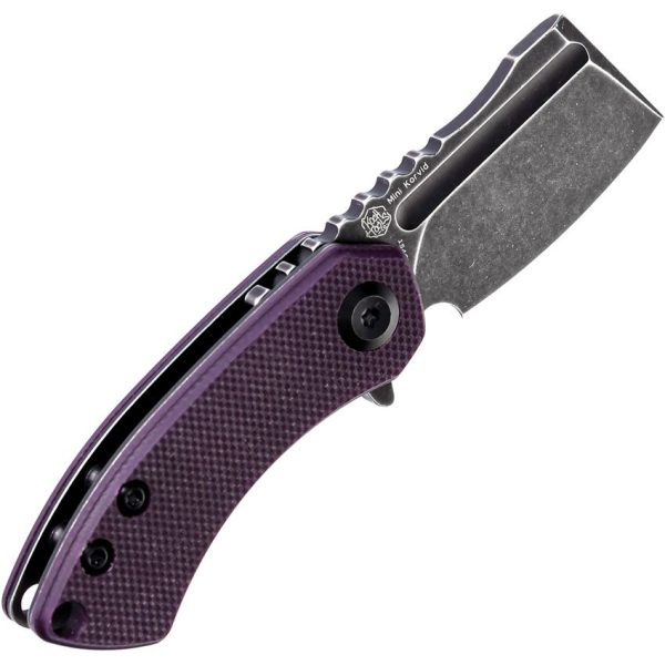 Kansept Mini Korvid Linerlock Purple G10