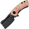 Kansept Mini Korvid Linerlock Brown Micarta