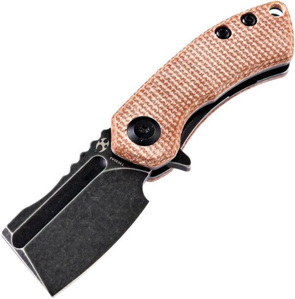 Kansept Mini Korvid Linerlock Brown Micarta