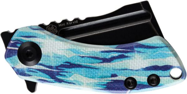 Kansept Mini Korvid Linerlock - Icicle Camo G10