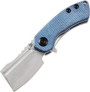 Kansept Mini Korvid Linerlock - Blue Micarta