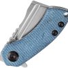 Kansept Mini Korvid Linerlock - Blue Micarta