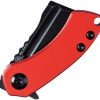 Kansept Mini Korvid Linerlock - Red Aluminum