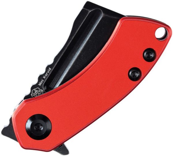 Kansept Mini Korvid Linerlock - Red Aluminum