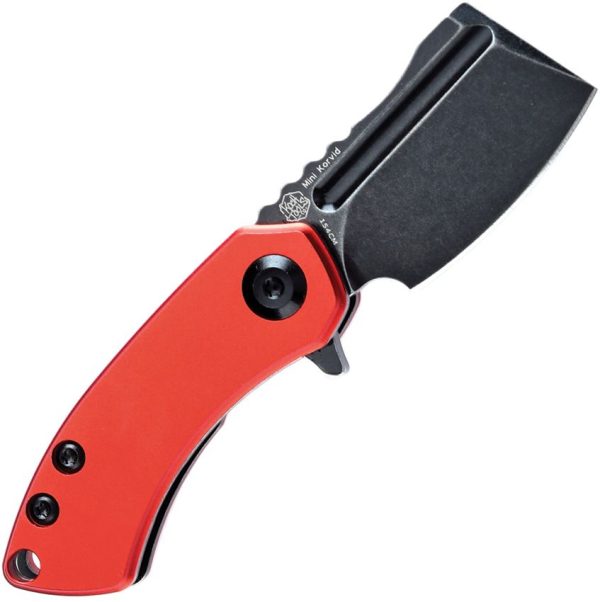 Kansept Mini Korvid Linerlock - Red Aluminum