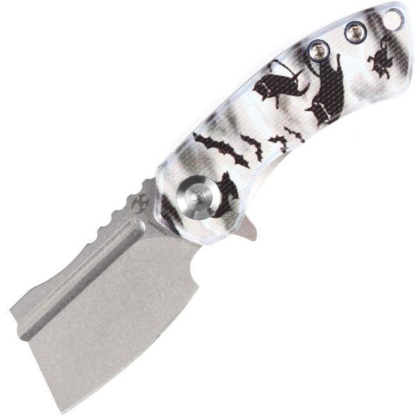 Kansept Mini Korvid Cat/Bat Print Linerlock