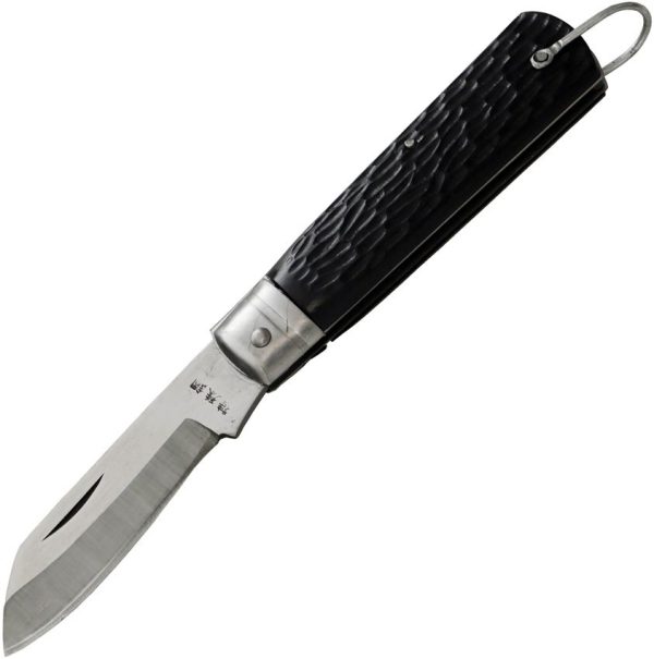 Kanetsune Slip Joint Craft Knife Black Plastic Handle