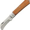 Kanetsune Slip Joint Craft Knife Hawkbill Brown Wood