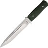 Katz Fixed Blade Green G10 Handle 6.5" 9Cr18MoV Knife