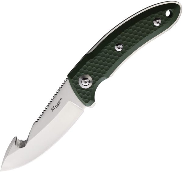Katz Kagemusha Guthook Green G10 - Fixed Blade