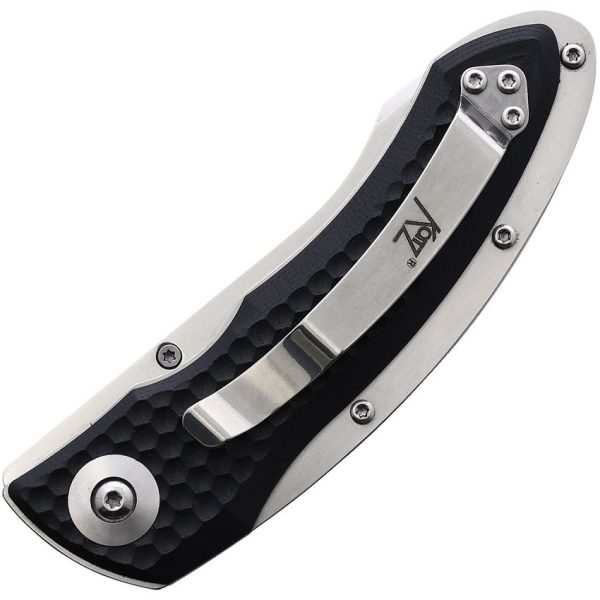 Katz Linerlock Black G10 Folding Knife 3.5in