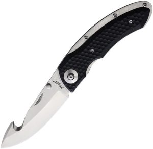 KTZNJ35GHG10B.jpg Katz Guthook Linerlock Black G10 Folding Knife