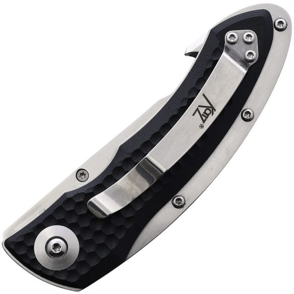 Katz Guthook Linerlock Black G10 Folding Knife