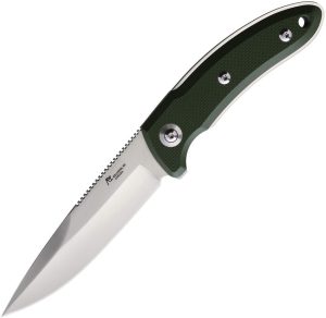 Katz Predator Fixed Blade Green Textured G10 4.5in