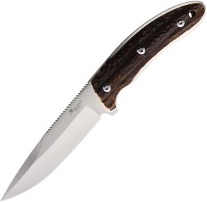Katz Predator Fixed Blade Stag Handle 4.5in