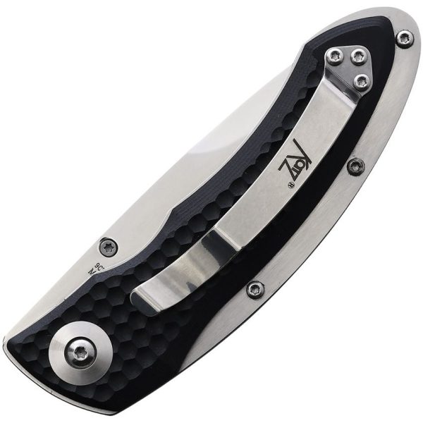 Katz Linerlock Black G10 Folding Knife 3.5in
