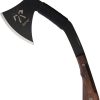 Kukrax Pack Axe 15.75" Fixed Blade 1075HC Steel Walnut Handle