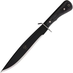 Kukrax Kukri Fixed Blade Knife 1075HC Steel Black Micarta