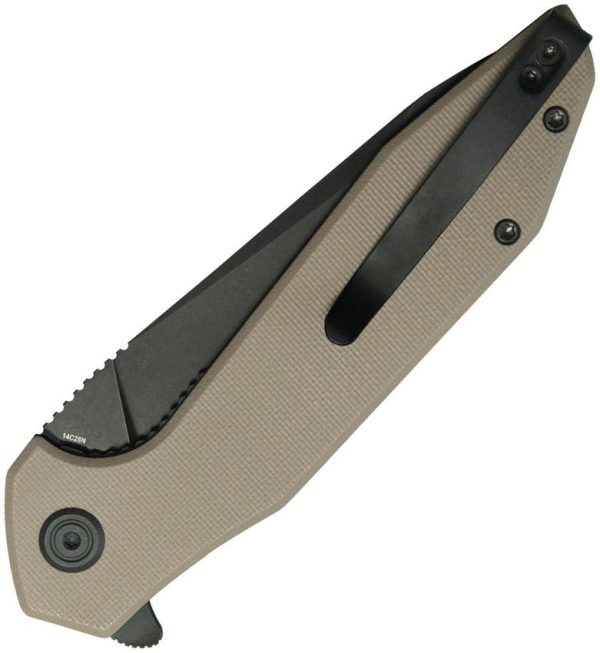 KUB117P_add_01.jpg Kubey Nova Linerlock - Black Beige G10 14C28N