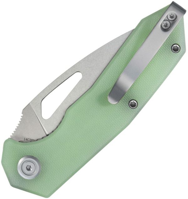 Kubey Coeus Linerlock - Jade G10 14C28N