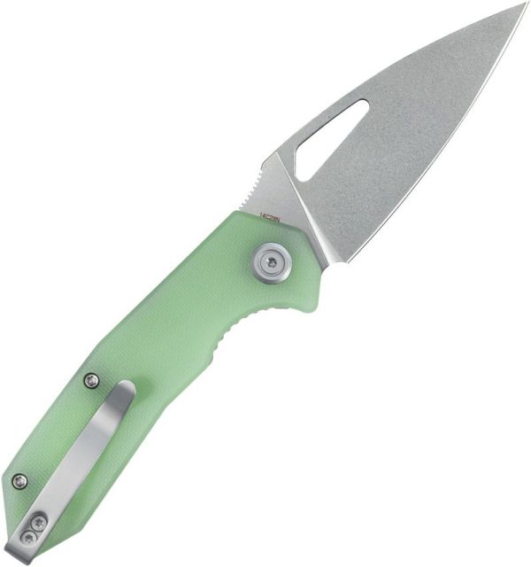 Kubey Coeus Linerlock - Jade G10 14C28N