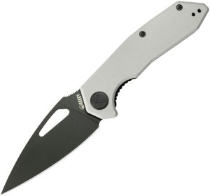 KUB122Z.jpg Kubey Coeus Linerlock - White G10 BlackWash