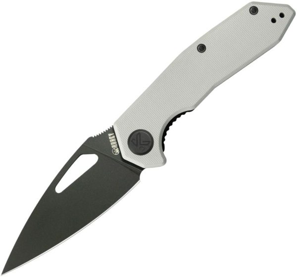 Kubey Coeus Linerlock - White G10 BlackWash