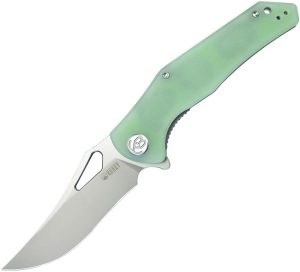 Kubey Phemius Linerlock - Jade G10 Sand Blast