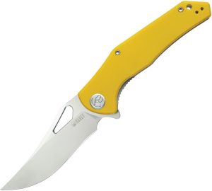 KUB149G.jpg Kubey Phemius Linerlock - Yellow G10 Sand Blast