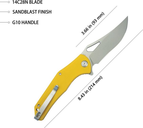 KUB149G_add_02.jpg Kubey Phemius Linerlock - Yellow G10 Sand Blast