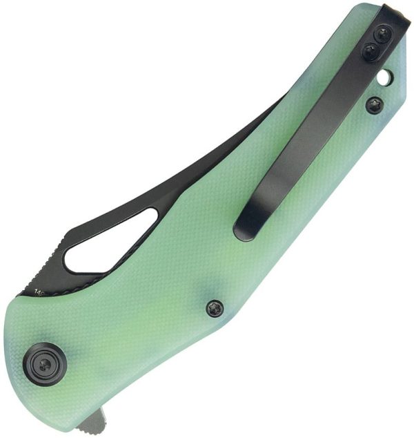 KUB149H_add_01.jpg Kubey Phemius Linerlock Jade G10 Folding Knife