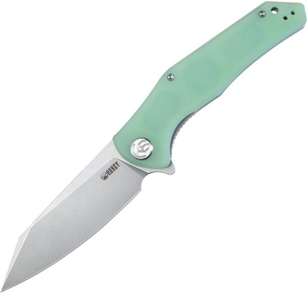 Kubey Flash Linerlock Jade G10 D2 Folding Knife