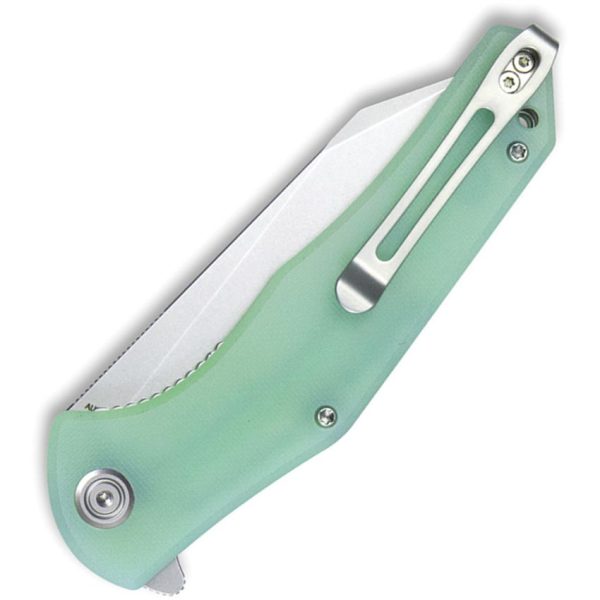 Kubey Flash Linerlock Jade G10 D2 Folding Knife
