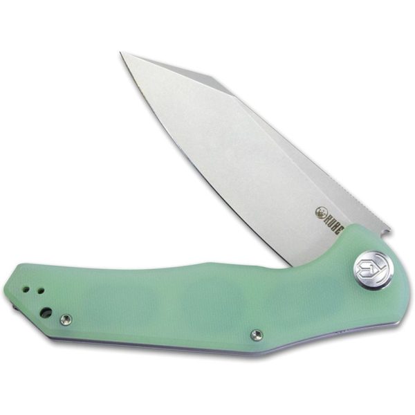 Kubey Flash Linerlock Jade G10 D2 Folding Knife