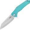 Kubey Flash Linerlock Blue Tiffany Reverse Tanto
