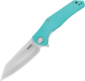 Kubey Flash Linerlock Blue Tiffany Reverse Tanto