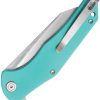 Kubey Flash Linerlock Blue Tiffany Reverse Tanto