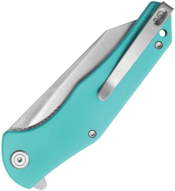 Kubey Flash Linerlock Blue Tiffany Reverse Tanto