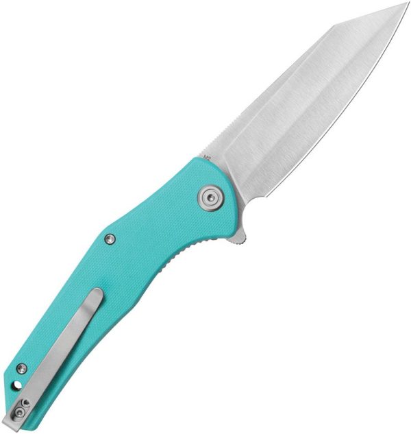Kubey Flash Linerlock Blue Tiffany Reverse Tanto