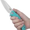 Kubey Flash Linerlock Blue Tiffany Reverse Tanto