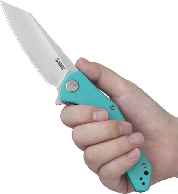 Kubey Flash Linerlock Blue Tiffany Reverse Tanto